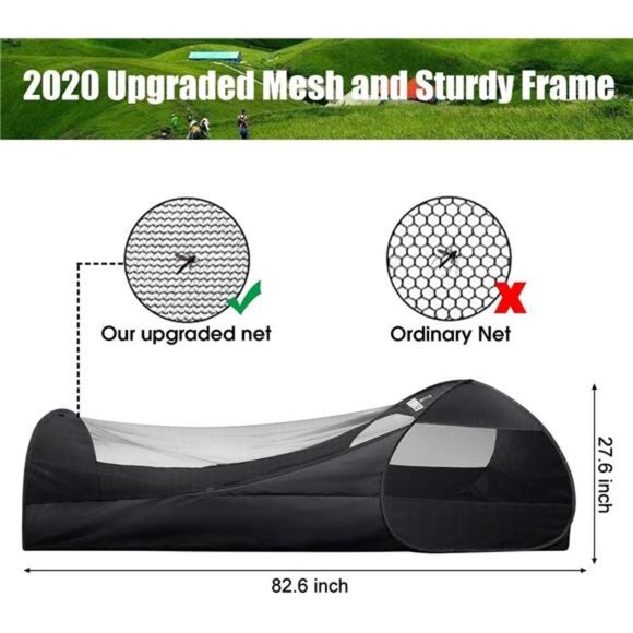 Single Person Pop Up Tent, 1 Person Mosquito Net Tent - Picture 4 of 7